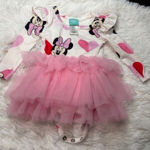 Disney Baby Teal Tag with Pink and Red Accents Infant Top